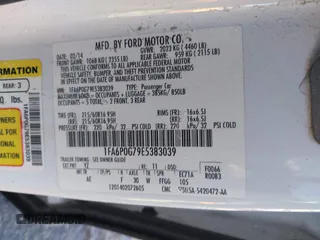 2014 Ford Fusion S with VIN 1FA6P0G79E5383039, listed as a IAAI auction lot 42037262 with 192,400 mi miles and . Bid and sale history available at DreamBid. Image 9.
