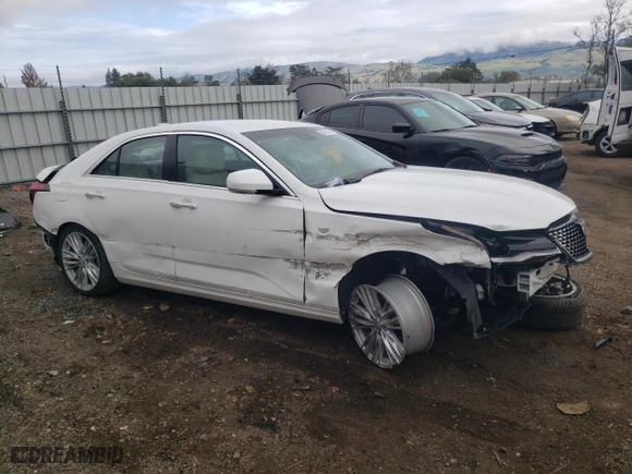 2023 Cadillac CT4 Premium Luxury with VIN 1G6DF5RK2P0122793, listed as a Copart auction lot 42668694 with 18,101 mi miles and Non Repairable. Bid and sale history available at carsss.com. Image 4.