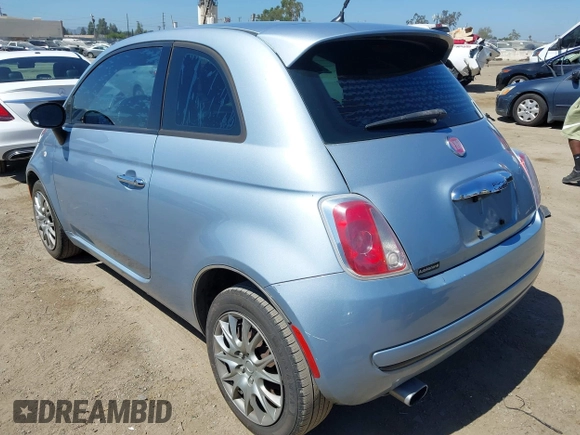 2013 FIAT 500 Pop z VIN 3C3CFFAR6DT747434, wystawiony jako IAAI lot #42518739 z przebiegiem 149 308 mil mil oraz . Historia ofert i sprzedaży dostępna na DreamBid. Obrazek 3.