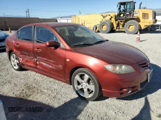 2006 Mazda 3 s with VIN JM1BK324961541457, listed as a Copart auction lot 85346394 with 136,175 mi miles and Salvage Title. Bid and sale history available at DreamBid. Image 4.