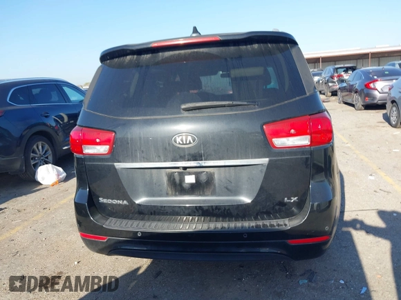 2017 Kia Sedona LX with VIN KNDMB5C19H6242467, listed as a IAAI auction lot 41836591 with 95,403 mi miles. Bid and sale history available at carsss.com. Image 16.