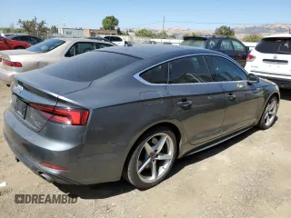 2018 Audi A5 Sportback Premium with VIN WAUDNCF51JA130255, listed as a Copart auction lot 69116454 with 58,292 mi miles and Salvage Title. Bid and sale history available at carsss.com. Image 3.