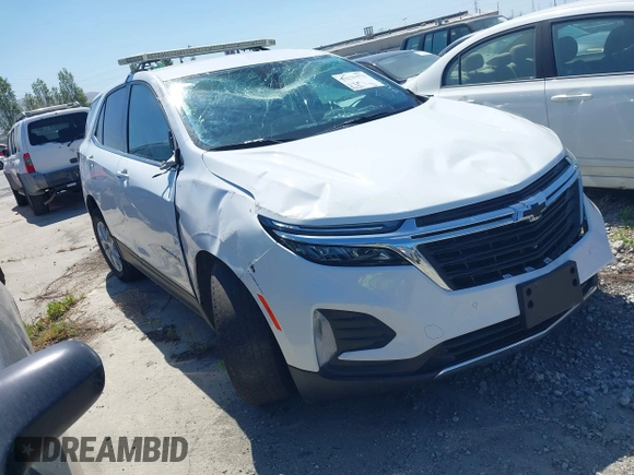 2024 Chevrolet Equinox LT z VIN 3GNAXKEG2RS105279, wystawiony jako IAAI lot #42233572 z przebiegiem 23 215 mil mil oraz . Historia ofert i sprzedaży dostępna na DreamBid. Obrazek 1.