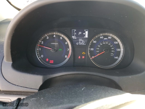 2015 Hyundai Accent GLS with VIN KMHCT4AEXFU929616, listed as a Copart auction lot 47487095 with 107,293 mi miles and Clean Title. Bid and sale history available at carsss.com. Image 9.