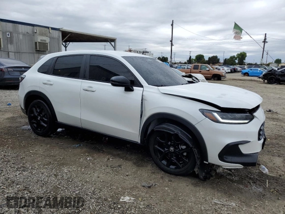 2024 Honda HR-V Sport with VIN 3CZRZ1H59RM723661, listed as a Copart auction lot 47883415 with 24,176 mi miles and Salvage Title. Bid and sale history available at carsss.com. Image 4.