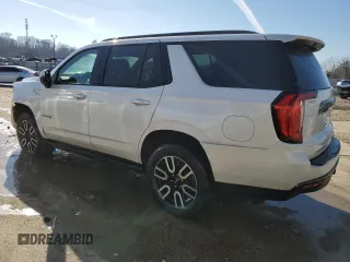 2021 GMC Yukon AT4 with VIN 1GKS2CKD1MR285818, listed as a Copart auction lot 44704525 with 56,635 mi miles and Salvage Title. Bid and sale history available at carsss.com. Image 2.