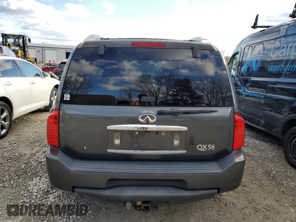 2008 Infiniti QX56 with VIN 5N3AA08C98N906133, listed as a Copart auction lot 80408073 with 168,545 mi miles and Clean Title. Bid and sale history available at carsss.com. Image 6.