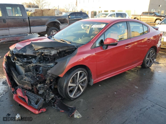 2020 Subaru Impreza Sport with VIN 4S3GKAL66L3603259, listed as a Copart auction lot 42655695 with 0 mi miles and Salvage Title. Bid and sale history available at carsss.com. Image 1.