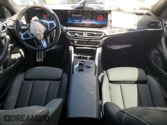 2023 BMW i4 eDrive40 with VIN WBY73AW0XPFR26365, listed as a Copart auction lot 56900944 with 15,017 mi miles and Salvage Title. Bid and sale history available at carsss.com. Image 8.