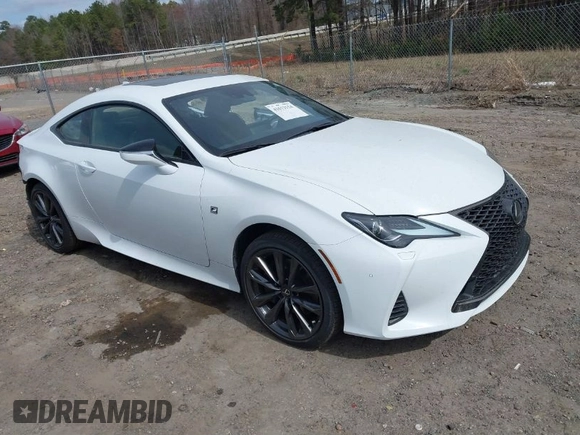 2023 Lexus RC with VIN JTHG85EC7P5007028, listed as a IAAI auction lot 41673154 with 19,876 mi miles. Bid and sale history available at carsss.com. Image 1.