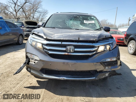 2016 Honda Pilot Touring with VIN 5FNYF6H98GB119708, listed as a Copart auction lot 48964525 with 45,448 mi miles and Salvage Title. Bid and sale history available at carsss.com. Image 5.