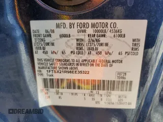 2008 Ford Super Duty F-250 SRW XL with VIN 1FTSX21R98EE35322, listed as a Copart auction lot 48799265 with 180,153 mi miles and Salvage Title. Bid and sale history available at carsss.com. Image 12.