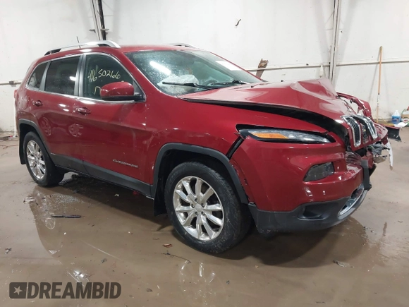 2017 Jeep Cherokee Limited z VIN 1C4PJMDB8HW625950, wystawiony jako IAAI lot #41650266 z przebiegiem 85 928 mil mil oraz . Historia ofert i sprzedaży dostępna na DreamBid. Obrazek 1.