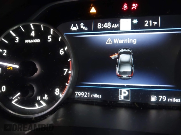 2020 Nissan Maxima SL with VIN 1N4AA6DV2LC377576, listed as a IAAI auction lot 41292362 with 79,921 mi miles and . Bid and sale history available at DreamBid. Image 15.