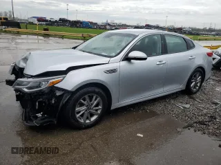2019 Kia Optima LX with VIN 5XXGT4L32KG331490, listed as a Copart auction lot 55242975 with 104,500 mi miles and Clean title. Bid and sale history available at DreamBid. Image 1.