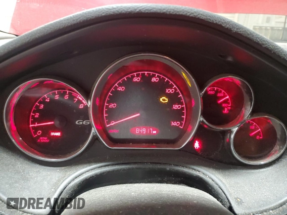 2007 Pontiac G6 1SV Value Leader с VIN 1G2ZF58B574204017, выставлен на аукционе Copart как лот 50736505 с пробегом 84 917 миль миль и Чистый • Clean title. История ставок и продаж доступна на DreamBid. Изображение 9.