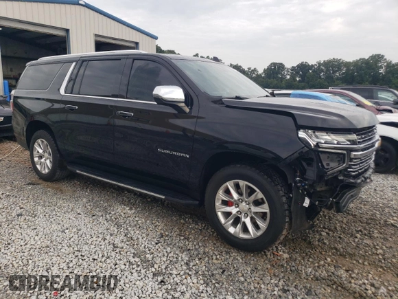 2022 Chevrolet Suburban Premier with VIN 1GNSCFKD0NR177371, listed as a Copart auction lot 65184644 with 48,882 mi miles and Salvage title. Bid and sale history available at DreamBid. Image 4.