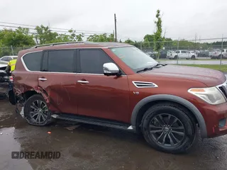 2018 Nissan Armada Platinum with VIN JN8AY2NE6J9731093, listed as a IAAI auction lot 42313252 with 125,617 mi miles and . Bid and sale history available at DreamBid. Image 13.