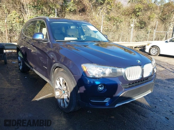 2016 BMW X3 sDrive28i with VIN 5UXWZ7C56G0T43212, listed as a IAAI auction lot 41269161 with 92,145 mi miles and . Bid and sale history available at DreamBid. Image 1.
