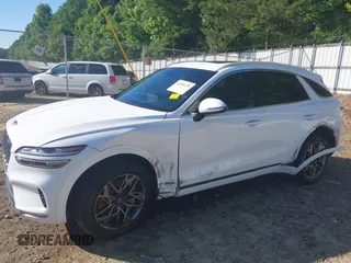 2023 Genesis GV70 2.5T with VIN KMUMADTB7PU120364, listed as a IAAI auction lot 42186139 with 24,686 mi miles and . Bid and sale history available at DreamBid. Image 6.
