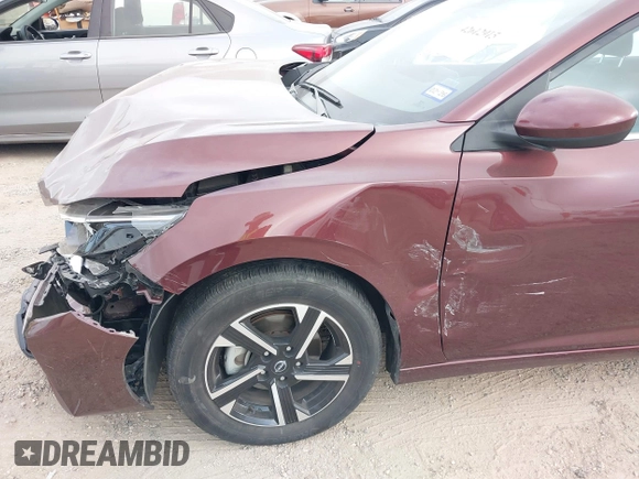 2024 Nissan Sentra SV with VIN 3N1AB8CV3RY314977, listed as a IAAI auction lot 42612915 with 27,805 mi miles and . Bid and sale history available at DreamBid. Image 6.