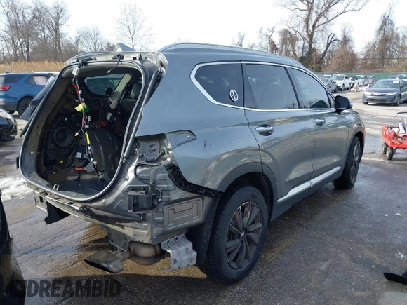 2019 Hyundai Santa Fe Limited with VIN 5NMS5CAD2KH059843, listed as a IAAI auction lot 41271006 with 187,468 mi miles. Bid and sale history available at carsss.com. Image 4.