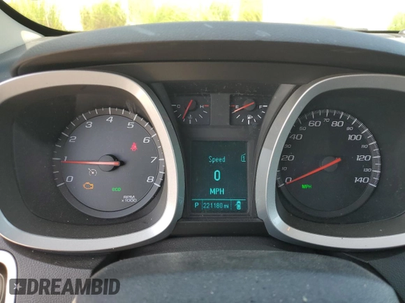 2012 Chevrolet Equinox LS with VIN 2GNALBEK8C1171709, listed as a Copart auction lot 55756145 with 221,180 mi miles and Clean Title. Bid and sale history available at DreamBid. Image 9.