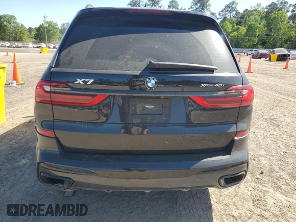 2022 BMW X7 xDrive40i z VIN 5UXCW2C07N9K42630, wystawiony jako Copart lot #52619295 z przebiegiem 60 706 mil mil oraz Szkoda całkowita • Salvage title. Historia ofert i sprzedaży dostępna na DreamBid. Obrazek 6.