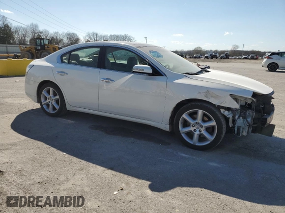 2012 Nissan Maxima SV with VIN 1N4AA5AP8CC864023, listed as a Copart auction lot 49974385 with 266,031 mi miles and Salvage title. Bid and sale history available at DreamBid. Image 4.