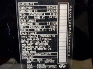 2019 Infiniti QX50 Luxe с VIN 3PCAJ5M36KF146376, выставлен на аукционе Copart как лот 87718175 с пробегом 91 631 миль миль и Списание • Salvage title. История ставок и продаж доступна на DreamBid. Изображение 14.