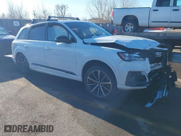 2020 Audi SQ7 z VIN WA1VWAF73LD010561, wystawiony jako IAAI lot #41344764 z przebiegiem Nie podano mil oraz . Historia ofert i sprzedaży dostępna na DreamBid. Obrazek 1.