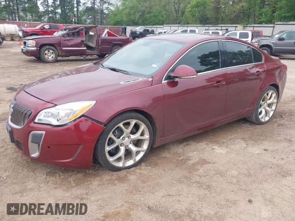 2016 Buick Regal GS with VIN 2G4GU5GX8G9122538, listed as a IAAI auction lot 41939659 with 92,269 mi miles. Bid and sale history available at carsss.com. Image 2.