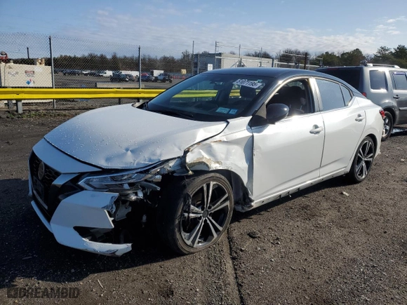 2020 Nissan Sentra SR with VIN 3N1AB8DV4LY299654, listed as a Copart auction lot 51071195 with 46,092 mi miles and Salvage Title. Bid and sale history available at carsss.com. Image 1.