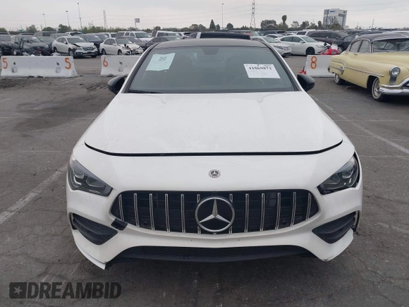 2022 Mercedes-Benz CLA with VIN W1K5J4GB8NN313749, listed as a IAAI auction lot 41869872 with 46,684 mi miles. Bid and sale history available at carsss.com. Image 12.