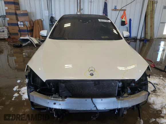 2020 Mercedes-Benz S with VIN W1KUG8GB6LA556031, listed as a Copart auction lot 45177125 with 53,593 mi miles and Salvage Title. Bid and sale history available at DreamBid. Image 5.