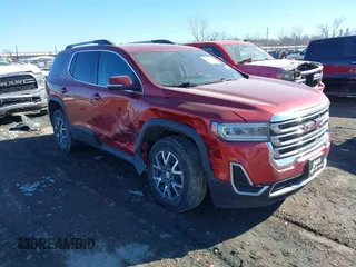 2021 GMC Acadia SLE with VIN 1GKKNKLA7MZ228898, listed as a IAAI auction lot 41378592 with 59,156 mi miles and . Bid and sale history available at DreamBid. Image 1.