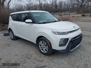 2021 Kia Soul LX with VIN KNDJ23AU8M7767416, listed as a IAAI auction lot 41703981 with 167,187 mi miles. Bid and sale history available at carsss.com. Image 1.