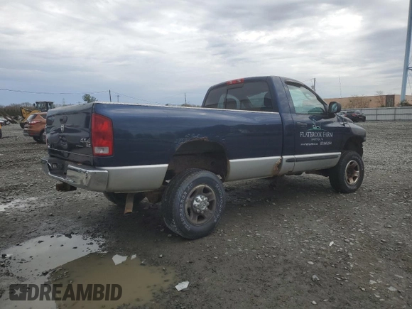 2005 Dodge 2500 ST z VIN 3D7KS26D55G826098, wystawiony jako Copart lot #52813795 z przebiegiem Nie podano mil oraz Czysty tytuł • Clean title. Historia ofert i sprzedaży dostępna na DreamBid. Obrazek 3.