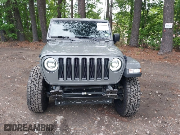 2021 Jeep Wrangler Unlimited Sahara with VIN 1C4HJXEG0MW703812, listed as a IAAI auction lot 42186089 with 50,349 mi miles and . Bid and sale history available at DreamBid. Image 13.