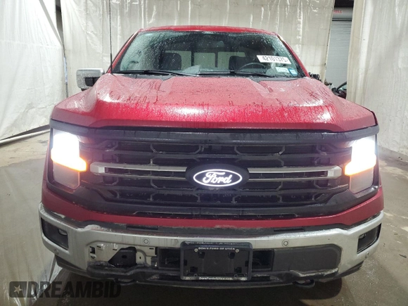 2024 Ford F-150 XLT with VIN 1FTEW3LPXRKE09347, listed as a Copart auction lot 42101375 with 2,301 mi miles and Salvage Title. Bid and sale history available at carsss.com. Image 5.