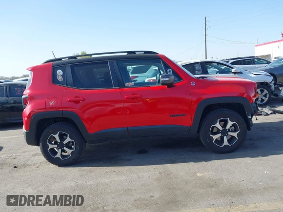 2019 Jeep Renegade Trailhawk with VIN ZACNJBC19KPK09606, listed as a IAAI auction lot 42002002 with 25,646 mi miles and . Bid and sale history available at DreamBid. Image 14.