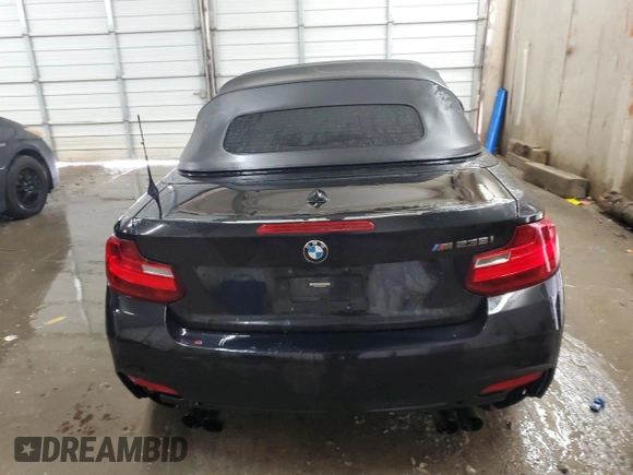 2015 BMW 2 Series M235i with VIN WBA1M1C55FV393797, listed as a Copart auction lot 44534245 with 93,136 mi miles and Salvage title. Bid and sale history available at DreamBid. Image 6.
