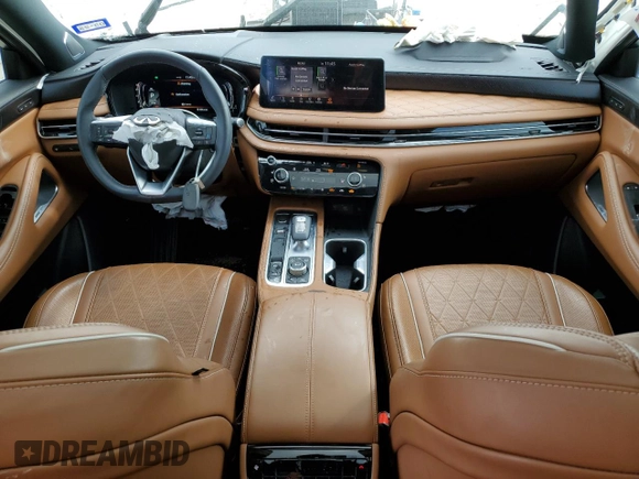 2023 Infiniti QX60 Autograph with VIN 5N1DL1HU4PC368286, listed as a Copart auction lot 44246645 with 32,467 mi miles and Salvage title. Bid and sale history available at DreamBid. Image 8.