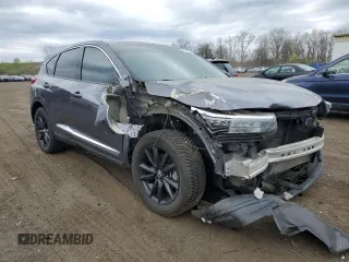 2019 Acura RDX Advance with VIN 5J8TC2H77KL000596, listed as a Copart auction lot 54055655 with 90,939 mi miles and Salvage title. Bid and sale history available at DreamBid. Image 4.
