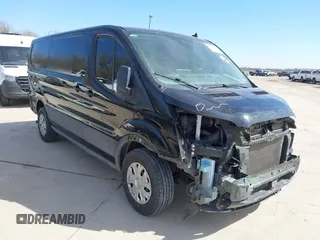 2023 Ford Transit Cargo with VIN 1FTYE1Y89PKB02836, listed as a IAAI auction lot 41736881 with 66,915 mi miles. Bid and sale history available at carsss.com. Image 1.