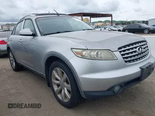2003 Infiniti FX w/Options with VIN JNRBS08WX3X002569, listed as a IAAI auction lot 41712394 with 170,625 mi miles. Bid and sale history available at carsss.com. Image 1.