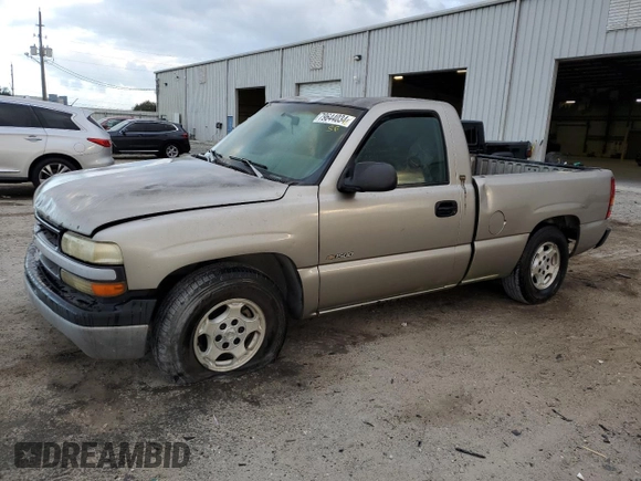 1999 Chevrolet Silverado 1500 with VIN 1GCEC14W2XZ136766, listed as a Copart auction lot 79644034 with 407,072 mi miles and Salvage Title. Bid and sale history available at carsss.com. Image 1.