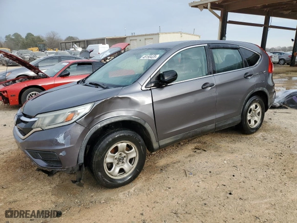 2015 Honda CR-V LX with VIN 3CZRM3H36FG709204, listed as a Copart auction lot 48150435 with 125,975 mi miles and Salvage Title. Bid and sale history available at carsss.com. Image 1.