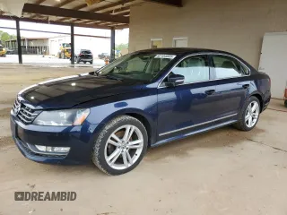 2015 Volkswagen Passat SEL Premium with VIN 1VWCV7A36FC058389, listed as a Copart auction lot 52104035 with 120,806 mi miles and Salvage title. Bid and sale history available at DreamBid. Image 1.