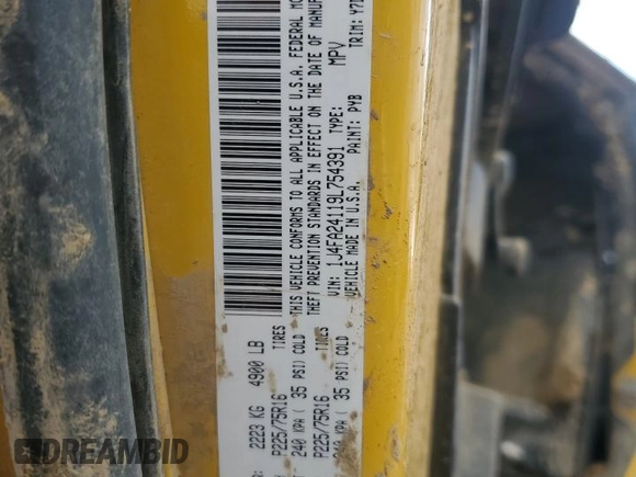 2009 Jeep Wrangler X with VIN 1J4FA24119L754391, listed as a Copart auction lot 56067805 with 118,117 mi miles and Salvage title. Bid and sale history available at DreamBid. Image 13.